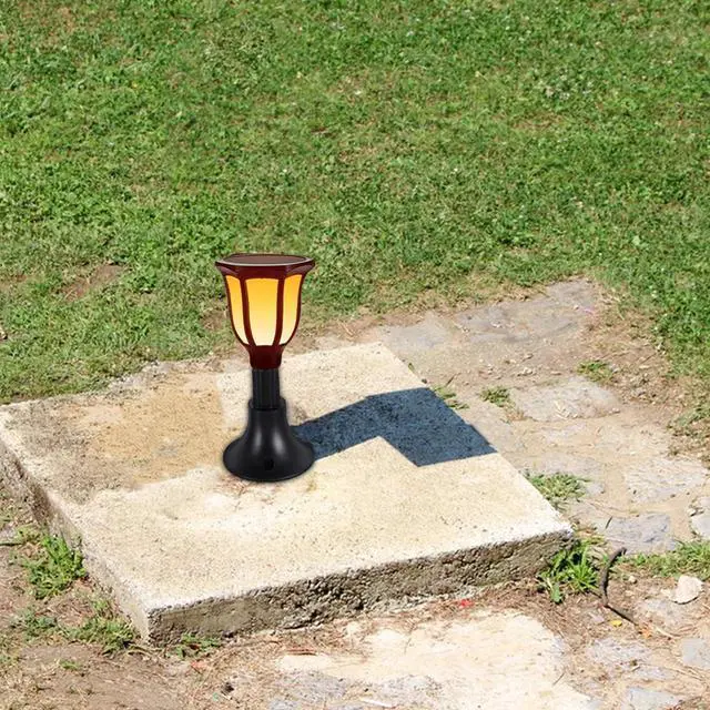 Alt view image 3 of 7 - Solar Lawn Lamp Base Replacement Garden Light Holder Lightweight Durable Ground Lamp Holder for Outdoor Pathway and Yard Lighting 2.75X2.36X0.82In