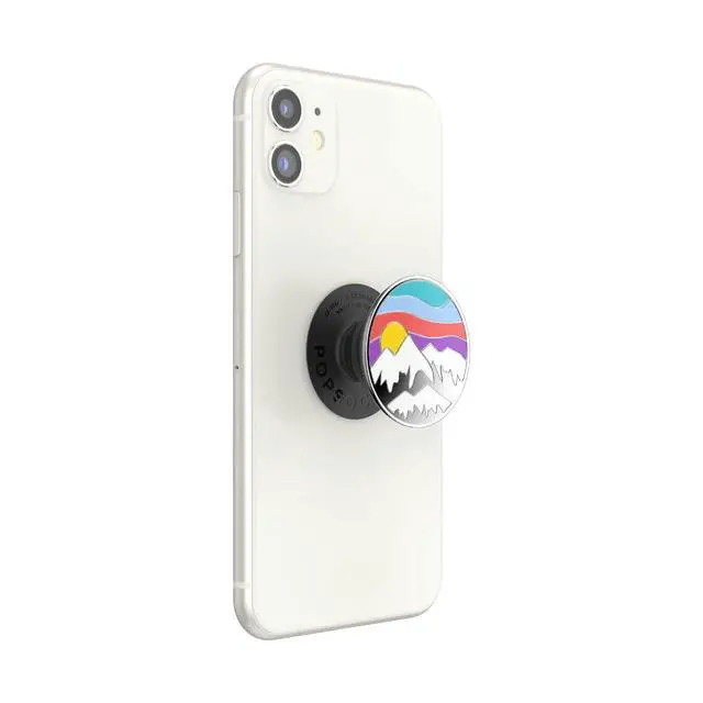 Alt view image 2 of 7 - Adhesive Phone Grip, Holder, Phone Stand, Enamel - Altitude Adjustment