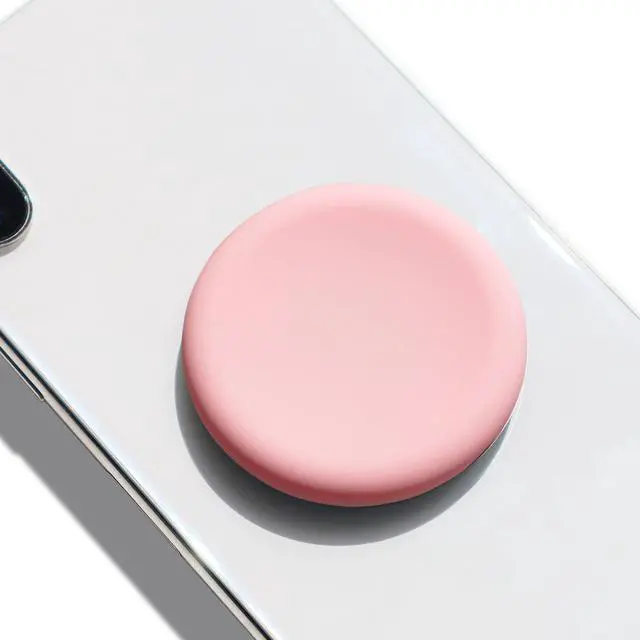 Main image of Cute Soft Silicone Cover Expandable Collapsible Mobile Phone Grip Stand Holder for Smartphone Tablet Cell Phone Accessory (Baby Pink)
