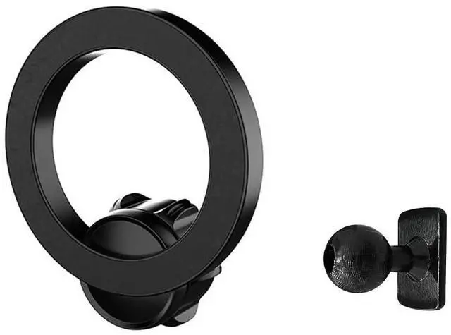 Main image of Magnetic Phone Holder with 17mm Metal Ball Mount Clip Balls Joint Connector Socket Replacement Rotating Balls Head for Most Smartphones Hands-Free 360 Degree Rotation