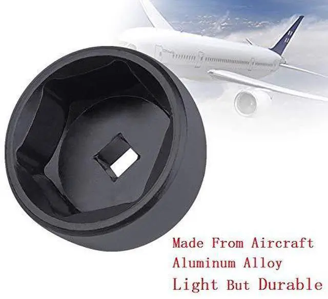 Alt view image 2 of 3 - 27mm 6-Point Socket, Low Profile Oil Filter Wrench3/8" Drive Oil Filter Removal Tool For Mercedes-Benz A-Class,Ford,Renault,Nissan,Dodge,Hyundai,Kia,Mini,Fiat, All 27mm Oil Filter Caps(Black)