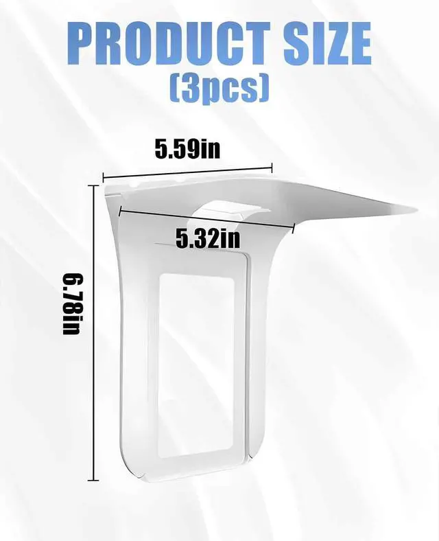 Alt view image 2 of 7 - 3 Pack Plug Shelf for Wall Outlet, Wall Mount Socket Stand for Space Saving
