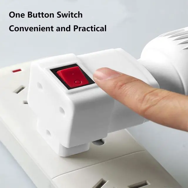 Alt view image 6 of 7 - E26/E27 Socket Extension Adapter with Switch,Plug-in Light Socket,Convert Outlet to Light Bulb Socket (4 Pack)