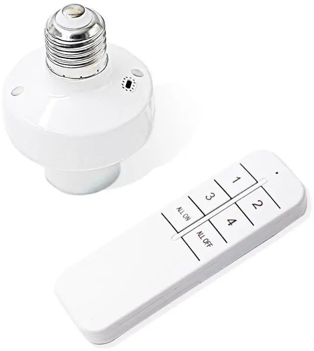 Main image of 2.4G Smart Remote Control Light Socket E26 E27 Bulb Socket Adapter, eWeLink Bluetooth Smart Lamp Holder, eWeLink APP Remote Control Timing Delay,No Wi-Fi Required