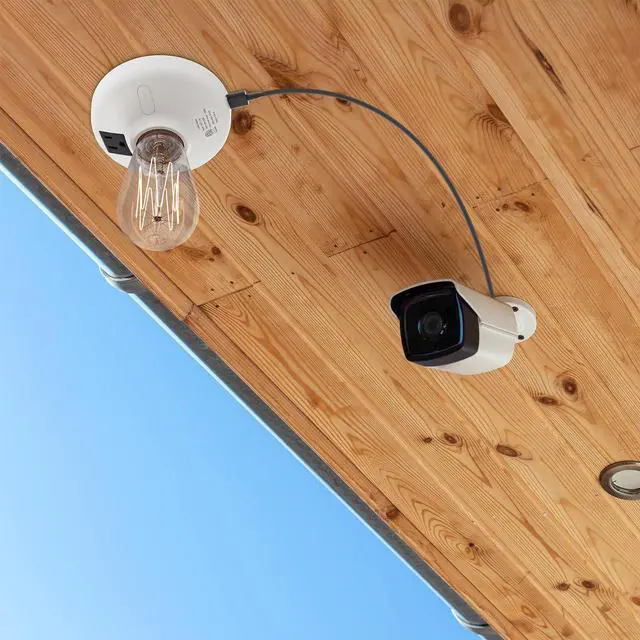 Alt view image 6 of 7 - 3-in-1 Light Socket Adapter with USB (5V/2A) & Outlet - E26/E27 Bulb to Power Outlet Converter, USB Charger Port, 3-Prong US Plug for Cameras, Projectors, Smart Devices