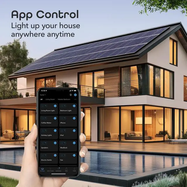 Alt view image 3 of 7 - Switch + Charge Multi Port Smart Wi-Fi Plug with 2 USB Ports, Energy Saving Outlet with App Control, Compatible with Alexa and Google Home