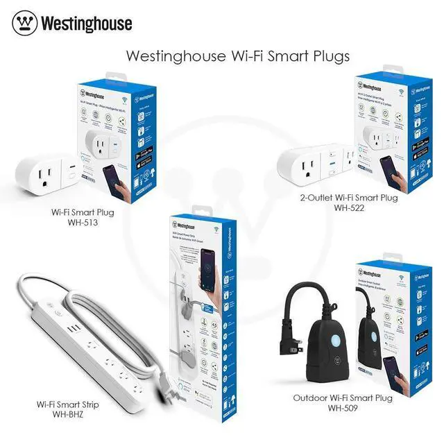 Alt view image 3 of 3 - 94007 Sure Series Wi-Fi Single Plug Smart Outlets, White