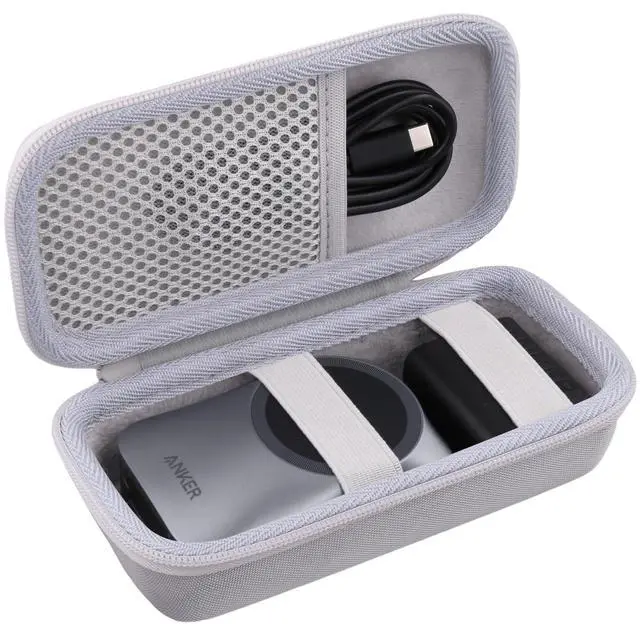 Alt view image 2 of 7 - for Anker Prime 3-in-1 Wireless Charging Station Hard Travel Case(White Case)