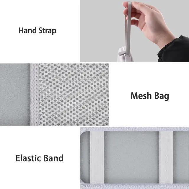 Alt view image 5 of 7 - for UEQ/VBA/KEEPRO Foldable 3 in 1 Wireless Charging Station Hard Travel Case,Compatible with Magsafe Charger Stand(White Case)