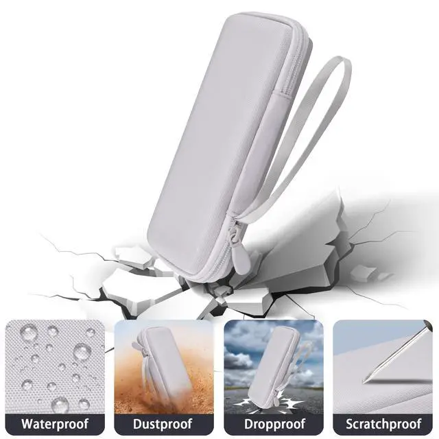 Alt view image 6 of 7 - for UEQ/VBA/KEEPRO Foldable 3 in 1 Wireless Charging Station Hard Travel Case,Compatible with Magsafe Charger Stand(White Case)