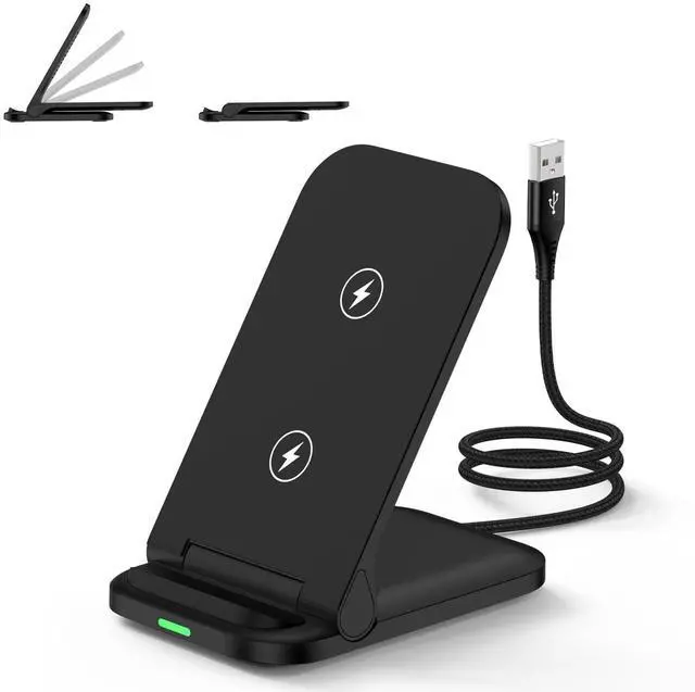 Main image of for Motorola Edge 2026, Foldable Wireless Charger Phone Stand for Moto Edge+, Plus 2025 2024 2023, Razr Ultra, Razr, G Power, G Stylus 5G 2026 2025 2024, 15W Desk Fast Charging Dock Station