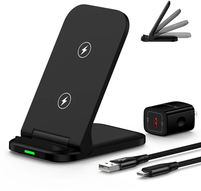 Main image of Wireless Charger Samsung Fast Charging Stand for Samsung Galaxy S26 Ultra | 15W Wireless Phone Charger for Android Station Dock for Samsung S26+/S26/S25/S24/S23/S22/S21,Moto G Stylus Razr Ultra 2026