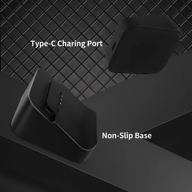 Alt view image 4 of 6 - Charging Station Dock & Charging Cable Cord for Xbox Elite Wireless Controller Series 2, Charging Set for Xbox One Elite 2 Controller (Black)
