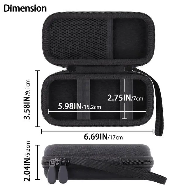 Alt view image 6 of 7 - for Anker Prime 3-in-1 Wireless Charging Station, Hard Travel Case Compatible with Anker 25W Certified Palm-Sized Foldable Charger, Case Only (Black Case)