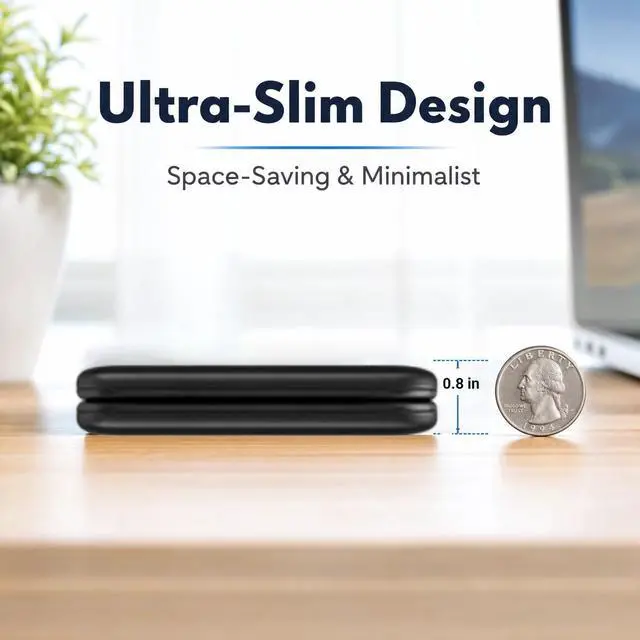 Alt view image 5 of 7 - Portable Charger for Magsafe -Travel iPhone Charger- 2 in 1 Foldable Charging Station for Apple Multiple Devices - Magnetic Wireless Charging Pad for iPhone 17 pro max 16 15 14 13 & Airpods