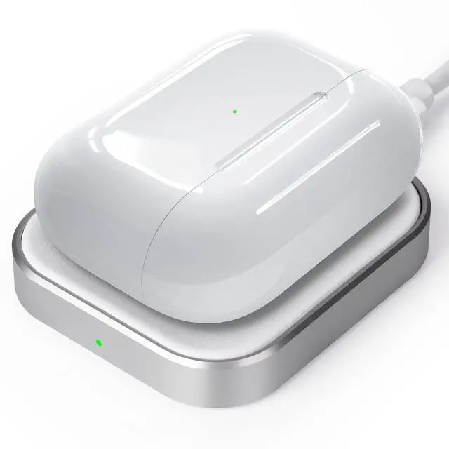 Main image of AirPods Pro Charger, Wireless Charging Station for AirPods Pro 3/ Pro 2/Pro, Wireless Charger for Airpods 4 (with Active Noise Cancellation)/ 3rd/ 2rd, White