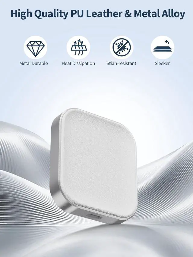 Alt view image 4 of 7 - AirPods Pro Charger, Wireless Charging Station for AirPods Pro 3/ Pro 2/Pro, Wireless Charger for Airpods 4 (with Active Noise Cancellation)/ 3rd/ 2rd, White