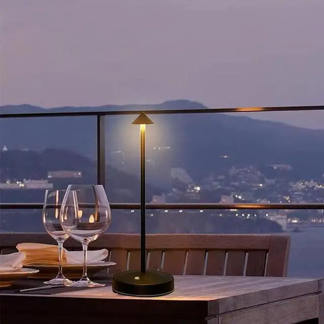 Alt view image 5 of 7 - Cordless Table Lamps,Rechargeable Led Touch Bar Lamp, Portable Battery Desk Lamp,2 Level Brightness Dimmable Night Light,Minimalist Design, for Living Room/Restaurant/Couple Dinner/(Black)