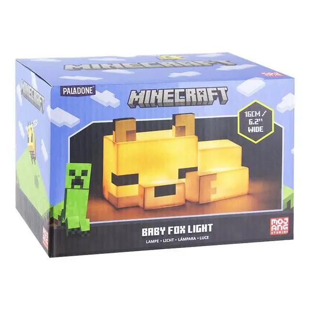 Alt view image 7 of 7 - Minecraft Fox Night Light - Officially Licensed Cute Lamp, Gifts for Boys & Girls, Gaming Room Accessories & Décor for Kids Bedroom