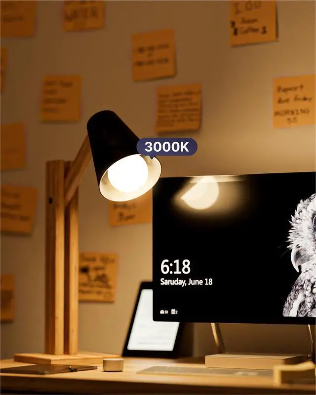 Alt view image 4 of 7 - 10 Pack 3W=25W A19 LED Light Bulbs 3000K Warm White, 250 Lumens, E26 Medium Base, Indoor Outdoor, Super Bright, Instant On, Frosted Lens, Lamp for Bedroom Dining Living Room UL.