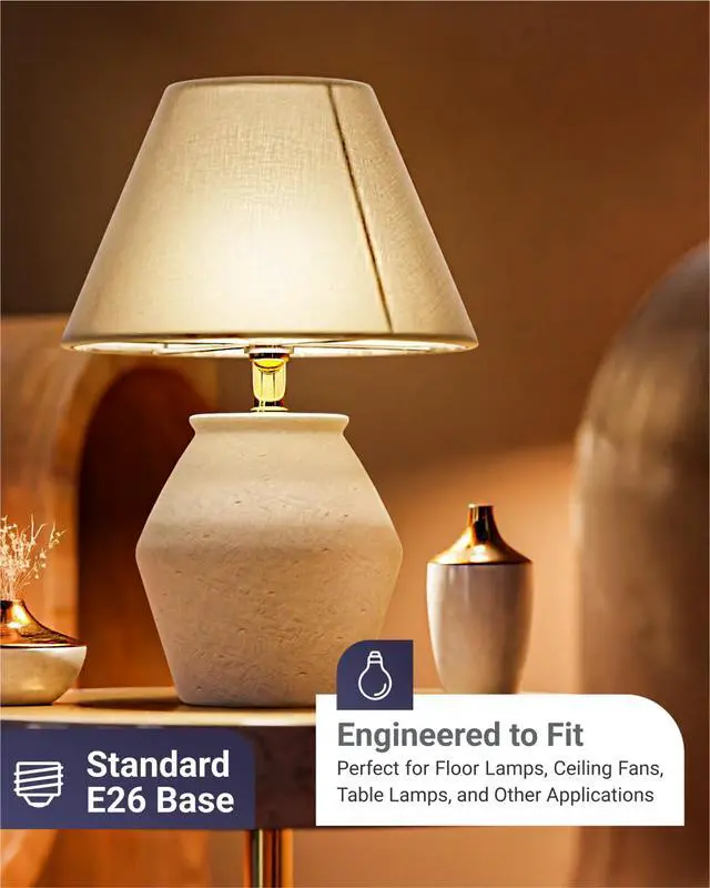 Alt view image 5 of 7 - 10 Pack 3W=25W A19 LED Light Bulbs 3000K Warm White, 250 Lumens, E26 Medium Base, Indoor Outdoor, Super Bright, Instant On, Frosted Lens, Lamp for Bedroom Dining Living Room UL.