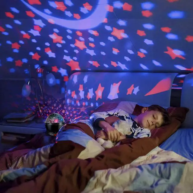 Alt view image 3 of 7 - Dinosaur Night Light Projector for Kids, 360° Rotating Dino Projection Lamp Star Projector for Bedroom Ceiling, Toddler Night Light with Timer, Birthday Gift for Boys, Dinosaur Toys for Kids Ages 3-5