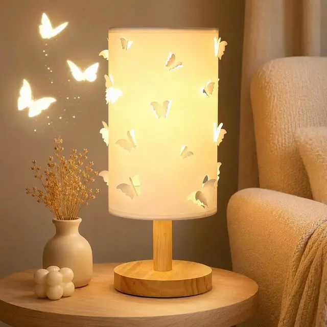 Main image of 3D Butterfly Table Lamp,Cute Princess Lamp,LED Desk Lamp for Kids Room