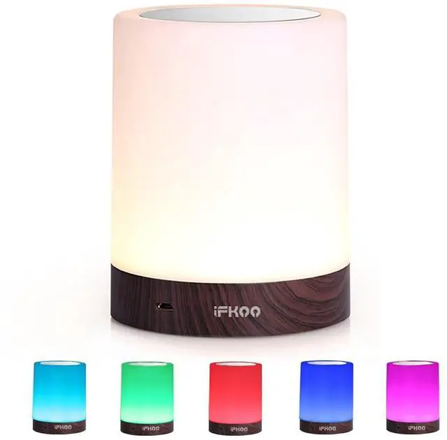 Main image of Bedside Lamp, Touch Lamp for Bedrooms, Table Lamp with Dimmable Warm Light, Rechargeable Portable Touch Sensor LED Color Changing RGB Night Light, Best Gifts for Baby, Teens, Kids Adults