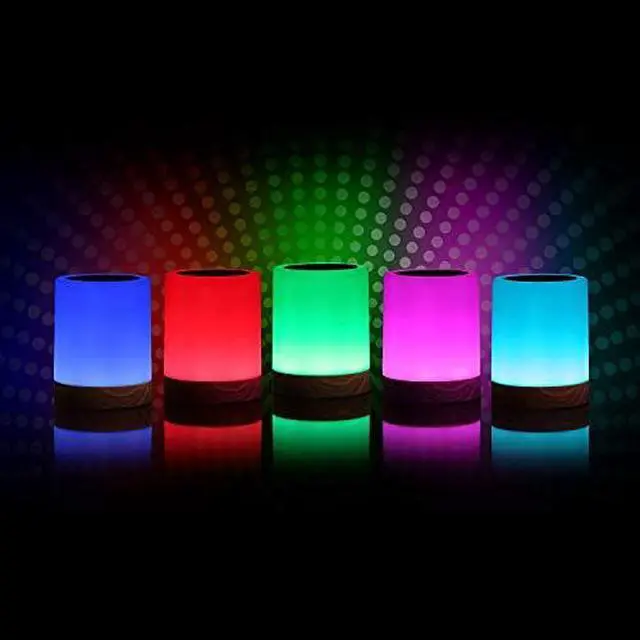 Alt view image 3 of 7 - Bedside Lamp, Touch Lamp for Bedrooms, Table Lamp with Dimmable Warm Light, Rechargeable Portable Touch Sensor LED Color Changing RGB Night Light, Best Gifts for Baby, Teens, Kids Adults