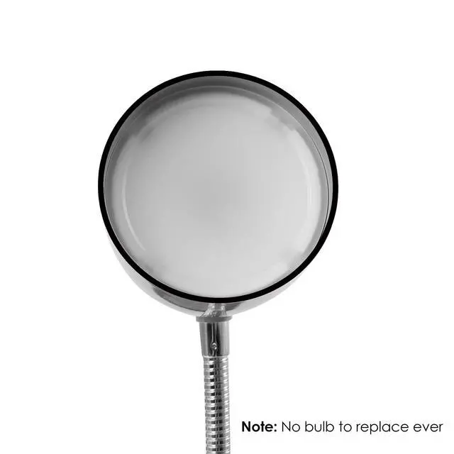 Alt view image 3 of 7 - LED Desk Lamp, 3.5W 240LM 4000K Cool White Study Lamps for Bedroom and Office, Eye Protection, ETL Listed, Black Table lamp