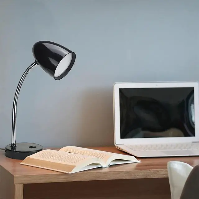 Alt view image 6 of 7 - LED Desk Lamp, 3.5W 240LM 4000K Cool White Study Lamps for Bedroom and Office, Eye Protection, ETL Listed, Black Table lamp