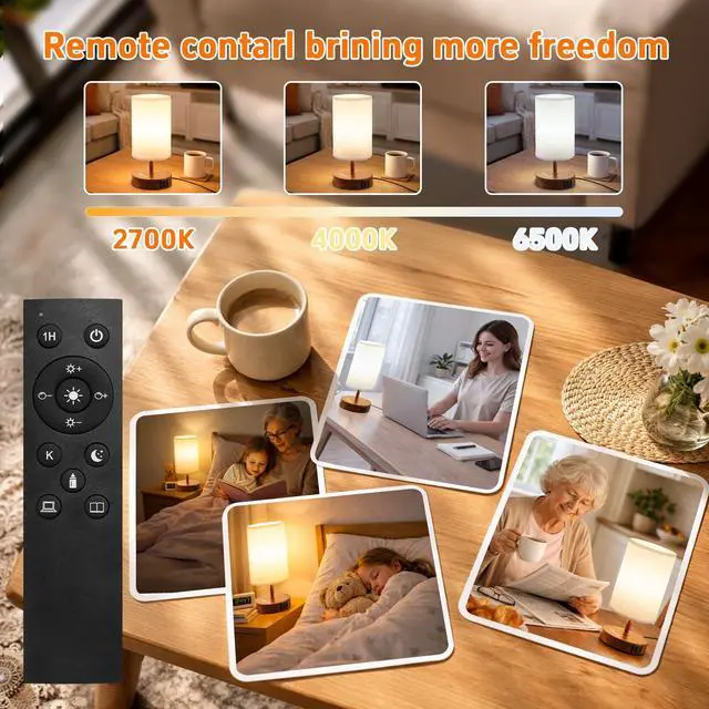 Alt view image 4 of 7 - Light Therapy Lamp, 10000 Lux Natural Light Lamp Therapy Lamp with Remote Control, Sun Lamp 3 Color Temperature & Timer, Touch Control, Daylight Lamp for Home, Office, Bedroom