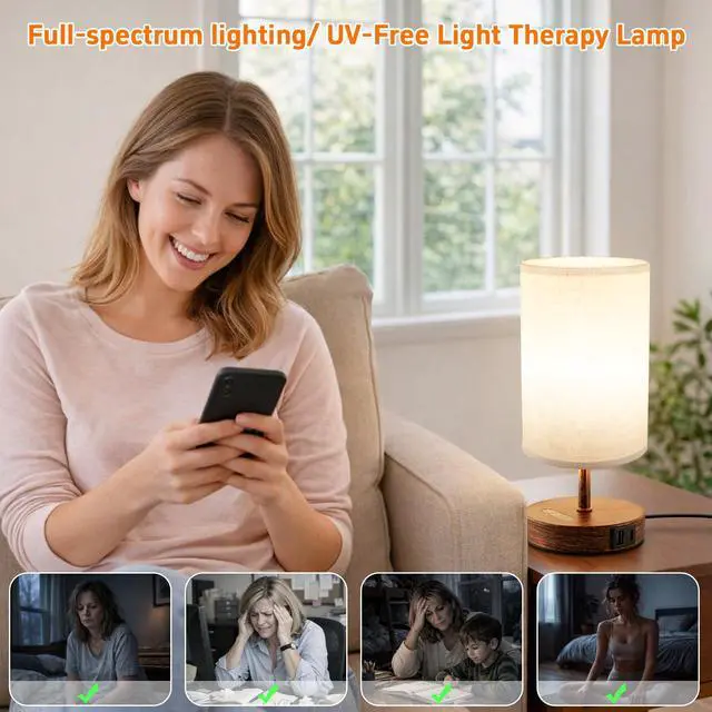 Alt view image 5 of 7 - Light Therapy Lamp, 10000 Lux Natural Light Lamp Therapy Lamp with Remote Control, Sun Lamp 3 Color Temperature & Timer, Touch Control, Daylight Lamp for Home, Office, Bedroom