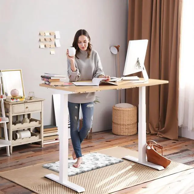 Alt view image 7 of 7 - Farmhouse Kitchen Mat Rooster Rugs for Kitchen Floor Anti Fatigue Mat for Standing Desk Office Kitchen Floor Mats Non Slip Waterproof 17.3 x 29 x 0.47 inch