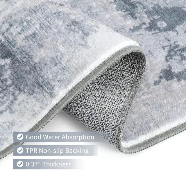Alt view image 2 of 7 - Door Mat, Front Indoor Doormat 24"x36" Non Slip Entryway Rug Indoor, Washable Small Rug for Bedroom Kitchen Bathroom Laundry Low Profile (2x3 Feet)