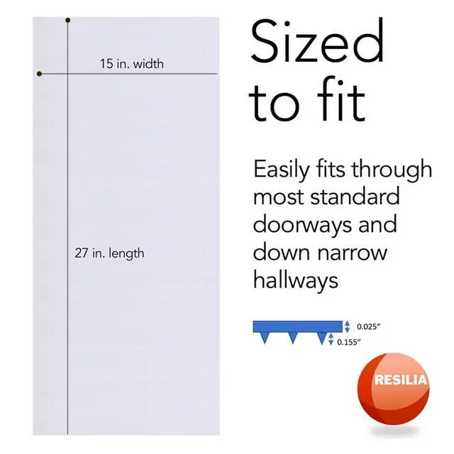 Alt view image 4 of 7 - Low-Pile Carpet Runner - Non Slip Carpet & Rug Protection, Washable Clear Vinyl Floor Runners, 27 Inches Wide x 15 Inches Long, Made in The USA