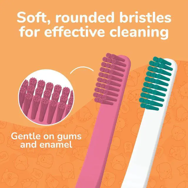 Alt view image 4 of 7 - Squishmallows Assorted Manual Toothbrushes, Soft Toothbrushes, Toothbrushes for Kids and Adults, 4PK