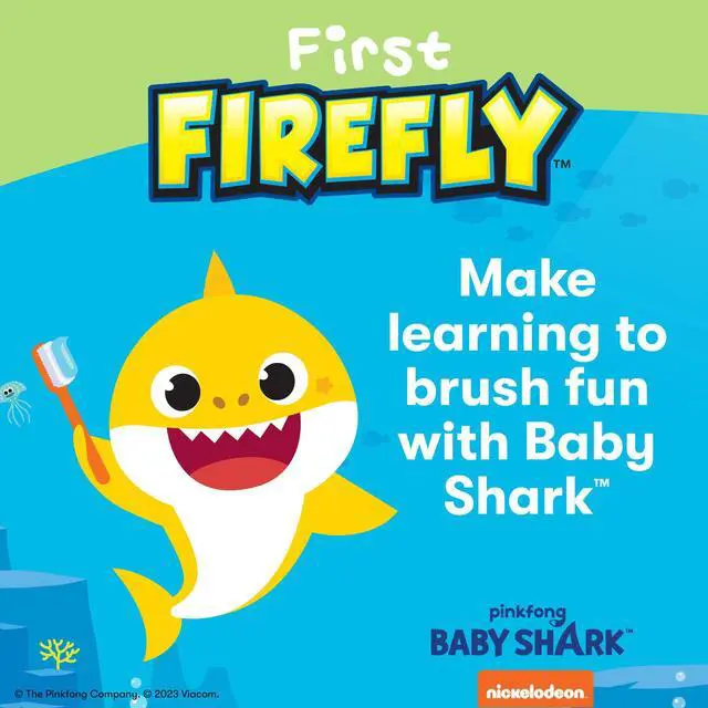 Alt view image 2 of 7 - First Training Light Up Toothbrush, Baby Shark, Yellow