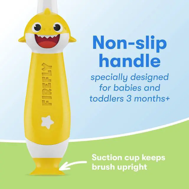 Alt view image 6 of 7 - First Training Light Up Toothbrush, Baby Shark, Yellow