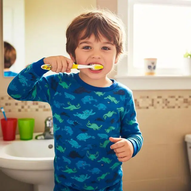 Alt view image 3 of 5 - Oral Care Traveling Kit for Kids - Bundle with 4 Toothbrushes Featuring Cat in The Hat & Grinch Plus Stickers for Boys, Girls, Toddlers | Dr. Seuss Toothbrush Set