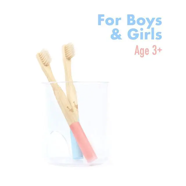 Alt view image 4 of 7 - Kids Bamboo Toothbrush with Soft Bristles, Set of 4 Eco Friendly Toothbrushes, BPA Free