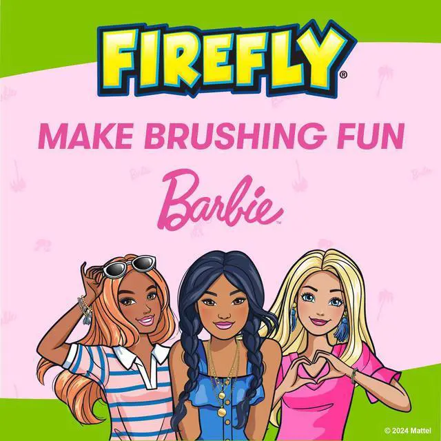 Alt view image 2 of 6 - Barbie Toothbrush Value Pack, Soft Bristle Toothbrush for Kids 3+, 3 Ct
