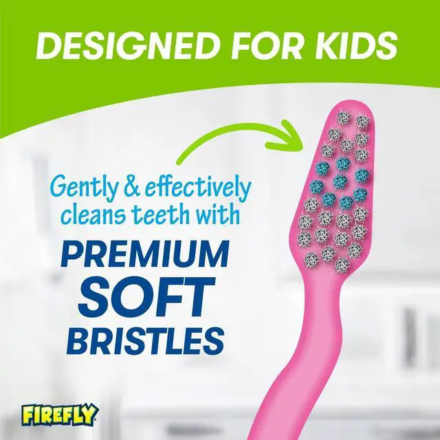 Alt view image 3 of 6 - Barbie Toothbrush Value Pack, Soft Bristle Toothbrush for Kids 3+, 3 Ct