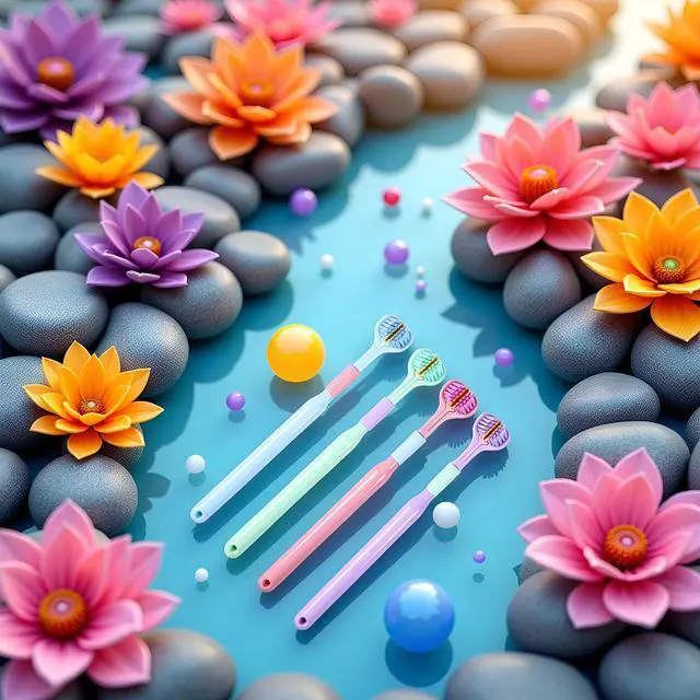 Alt view image 2 of 7 - 4 Pcs Random Color Three-Sided Toothbrush Soft Hair Toothbrush, Effective Wrap-Around Design Toothbrushes Accessories Oral Care for Adults and Children