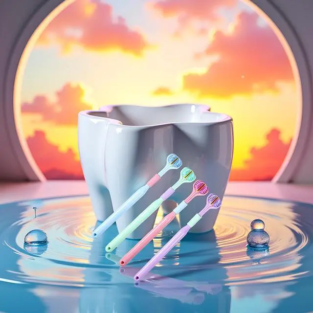 Alt view image 5 of 7 - 4 Pcs Random Color Three-Sided Toothbrush Soft Hair Toothbrush, Effective Wrap-Around Design Toothbrushes Accessories Oral Care for Adults and Children