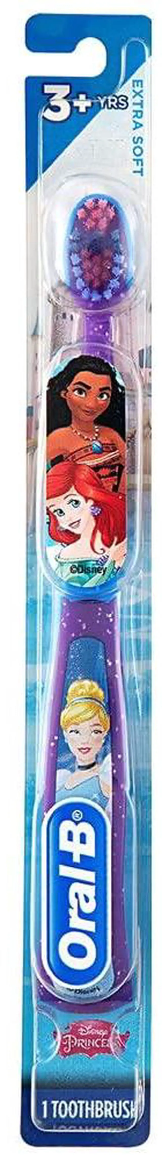 Main image of Princess Toothbrush for Little Girls, Children 3+, Extra Soft, Cinderella Characters - 1 Count