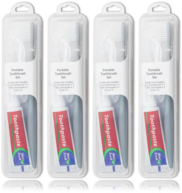 Main image of Toothbrush Travel kit, Portable Toothbrush kit (4-Pack)