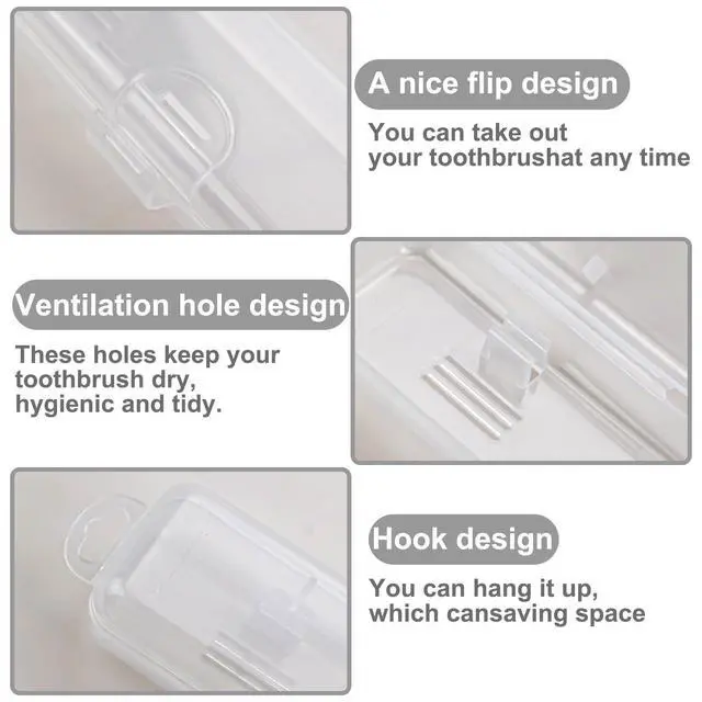 Alt view image 6 of 7 - Toothbrush Travel kit, Portable Toothbrush kit (4-Pack)
