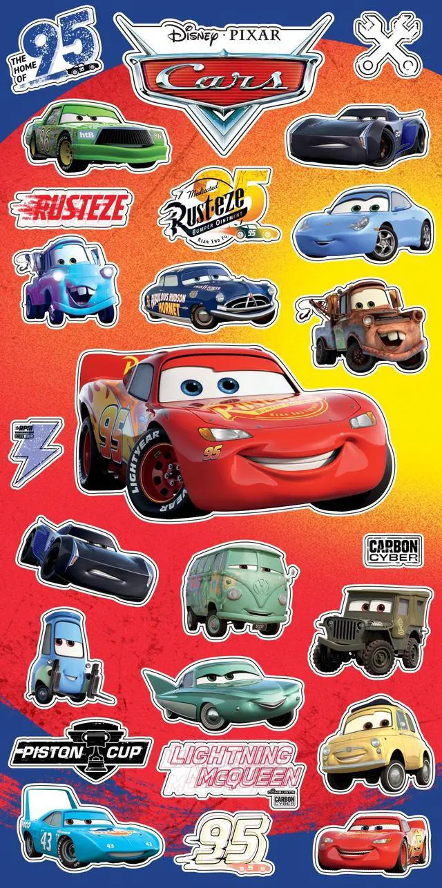 Alt view image 3 of 4 - Cars Toothbrush and Cup Travel Kit for Kids - Bundle with 2 Toothbrushes, 2 Rinsing Cups, 2 Covers, Stickers, and More for Boys, Toddlers | Lightning McQueen Toothbrush Set