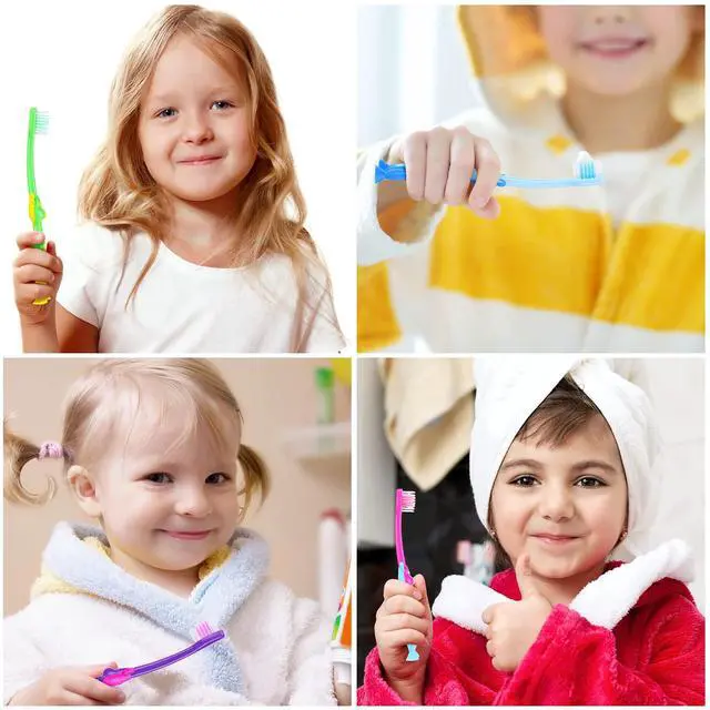 Alt view image 6 of 7 - Kids Toothbrushes Bulk Soft Lovely Little Kangaroo with Covers Suction Cup Individually Wrapped for Children Toddler Home School Camp Daycare Travel(24 Pcs)